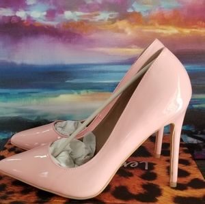 Lemonade Dusty Rose Patent Leather Pointed Toe Heel